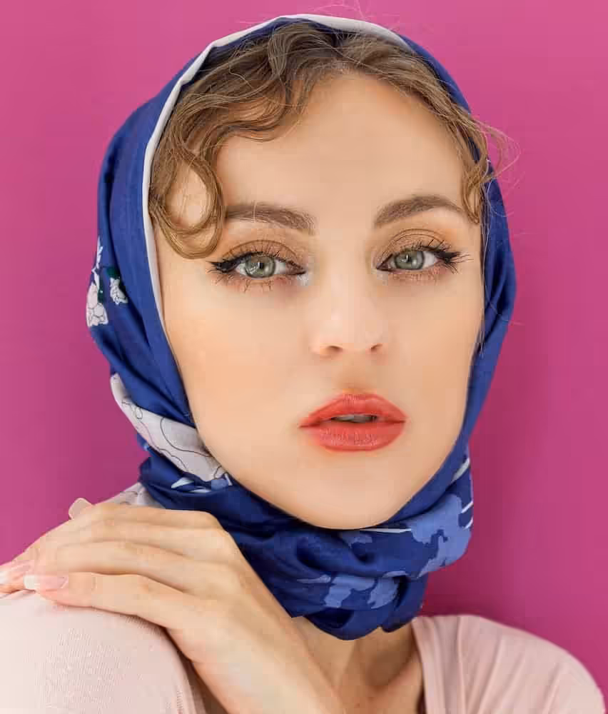 silk head scarf