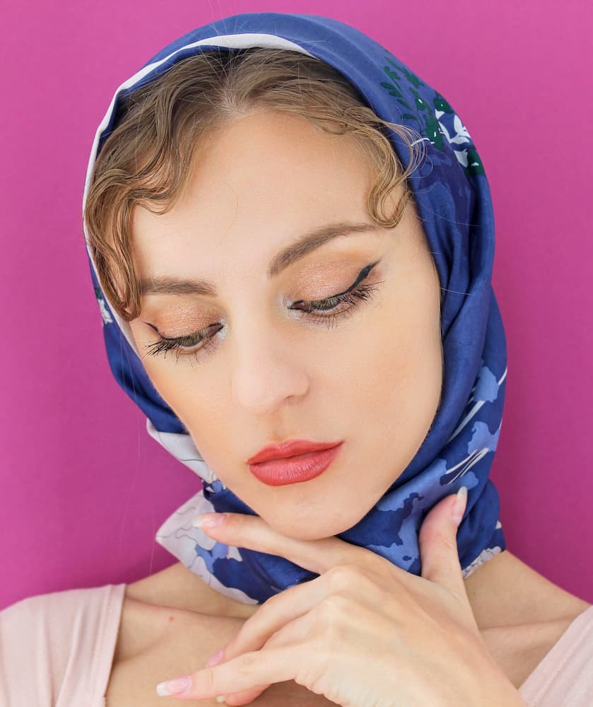 My Amazon Chic Choices: Silk Head Scarf That I Wear Everyday