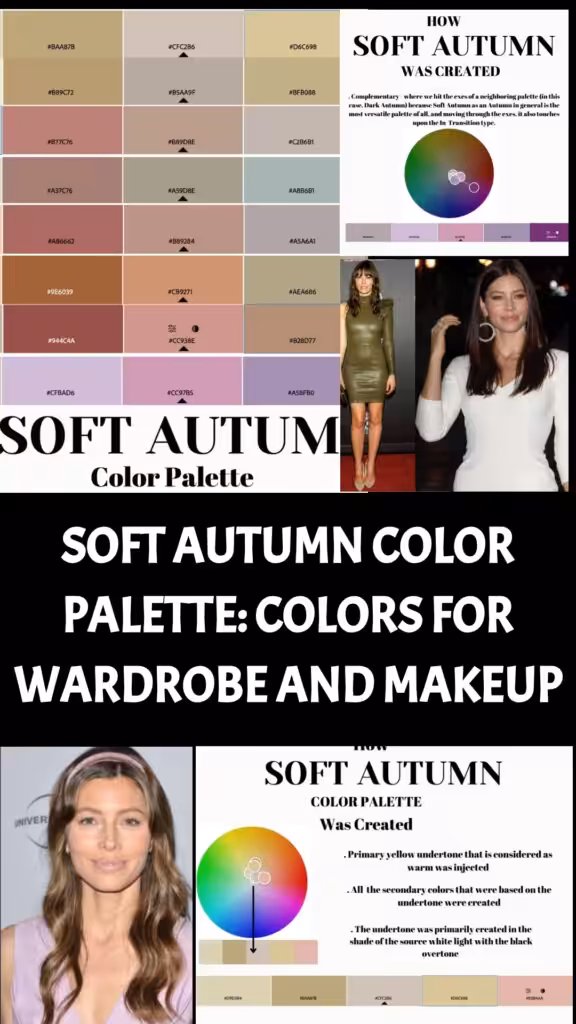 soft autumn color palette for wardrobe and skin
