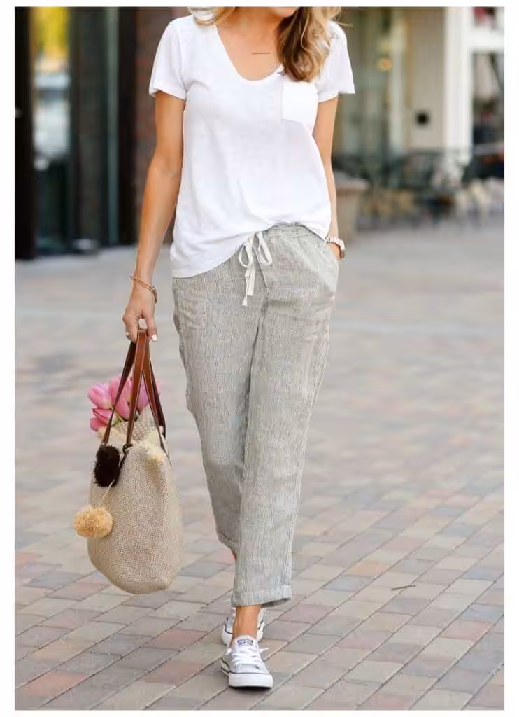 linen pants wide leg