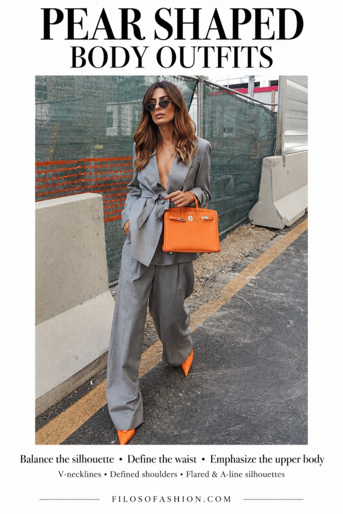 pear shaped body outfits