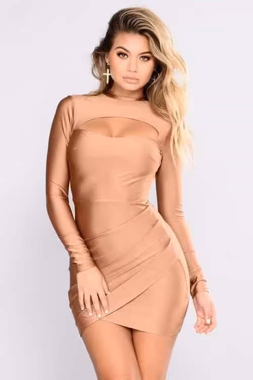 Got It Covered Mesh Cover Up Nude
