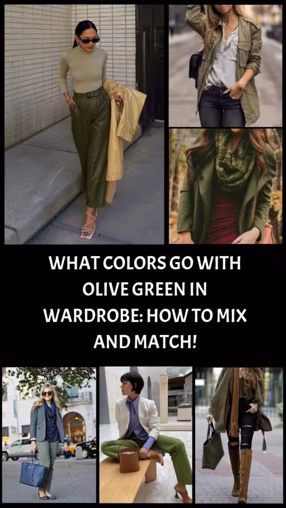 what colors go with olive green