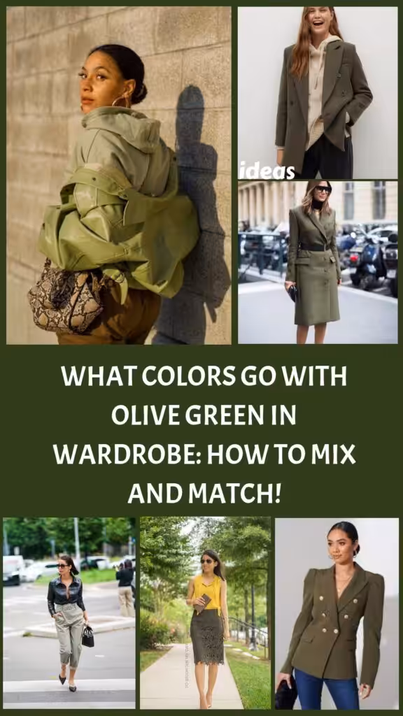 what colors go with olive green