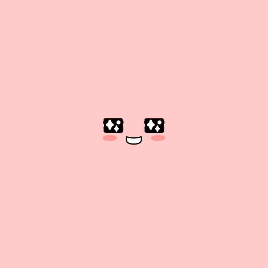 papers.co bb55 cute kakao face pink illustration art 40 wallpaper