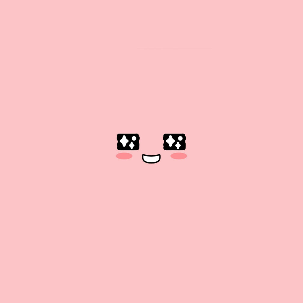 papers.co bb55 cute kakao face pink illustration art 40 wallpaper