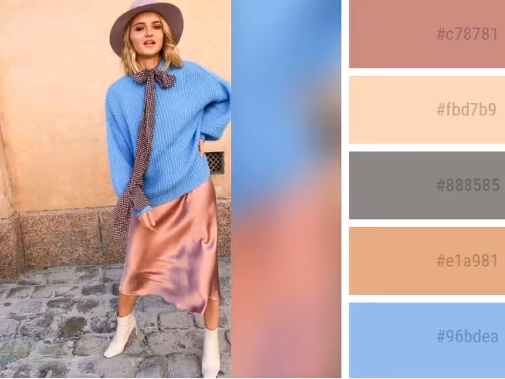 colors that go with peach