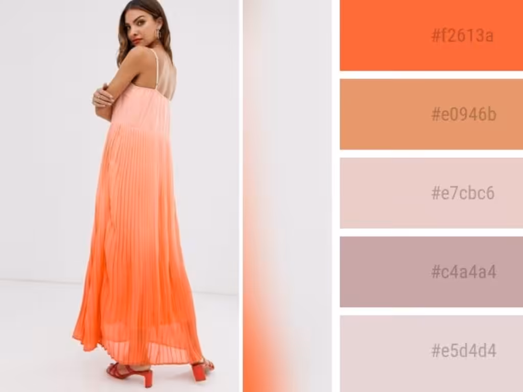 colors that go with peach