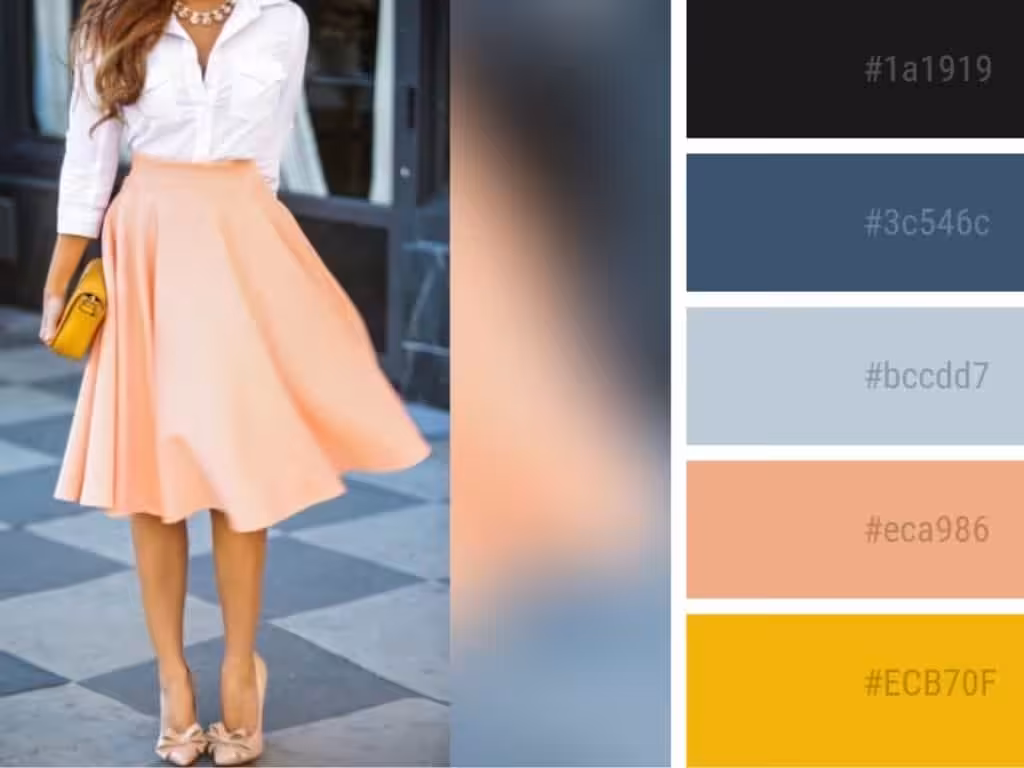 colors that go with peach