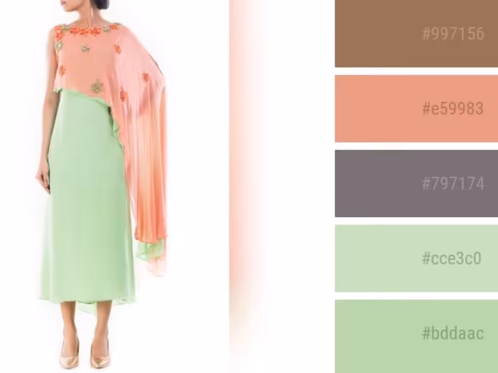 colors that go with peach