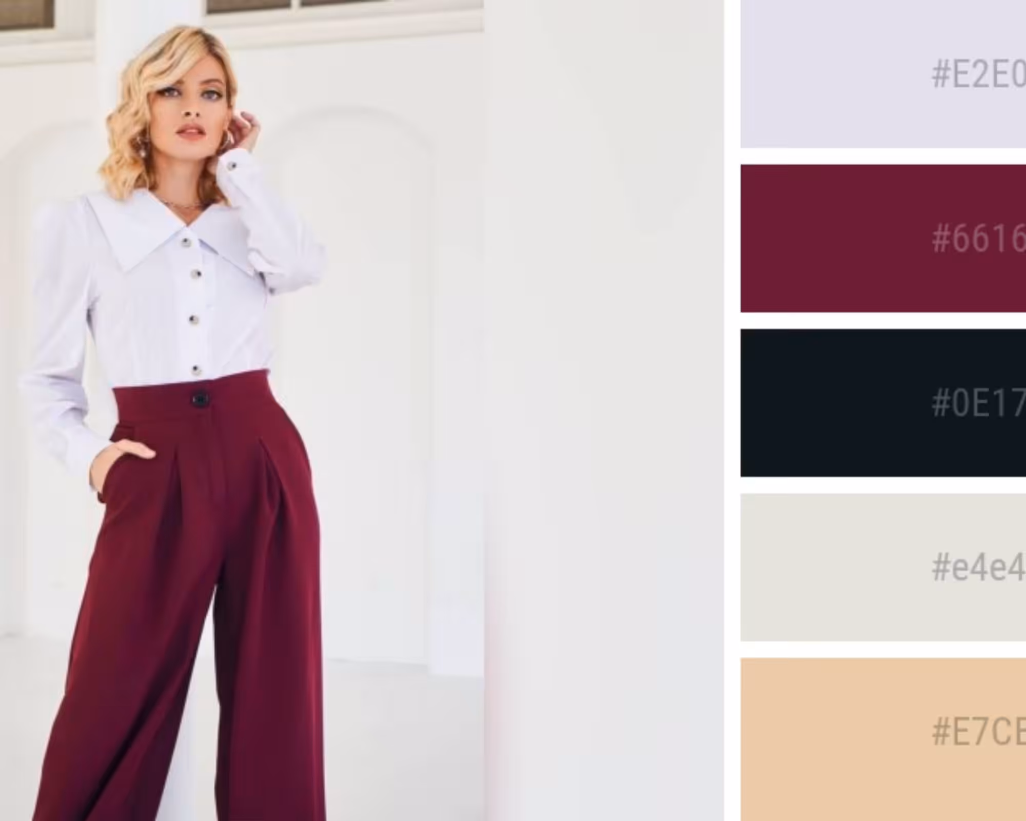 which colors go with burgundy
