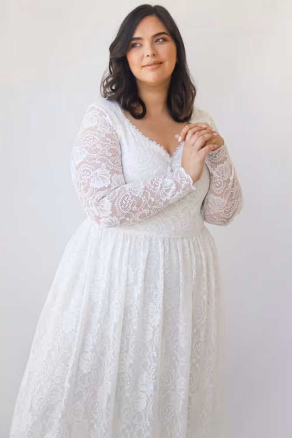 Flattering Wedding Dress For Plus Size