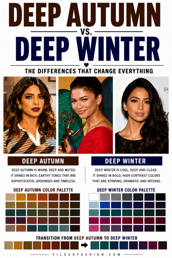 deep autumn vs deep winter