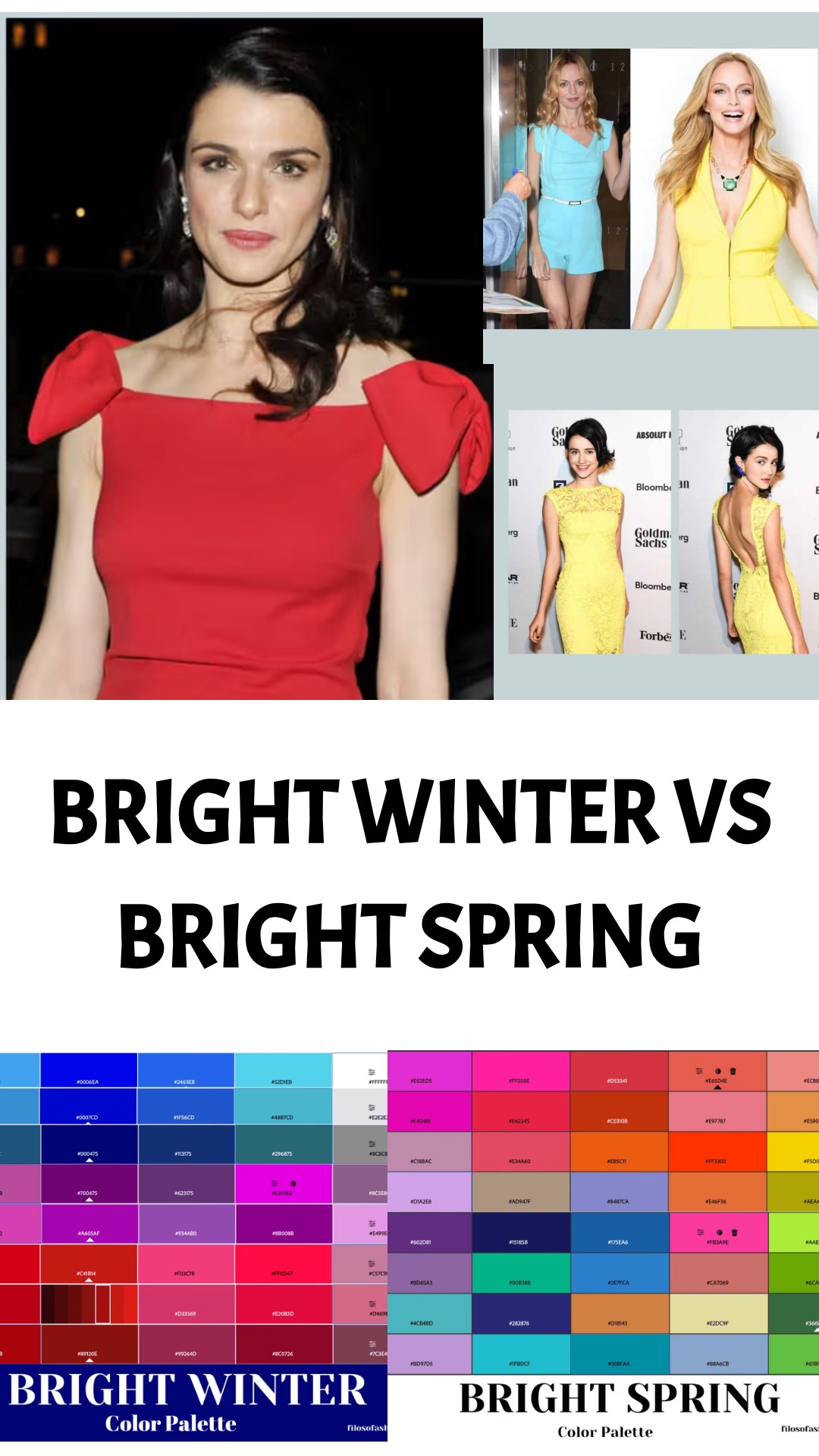 Bright Winter Vs Bright Spring: Differences & Similarities