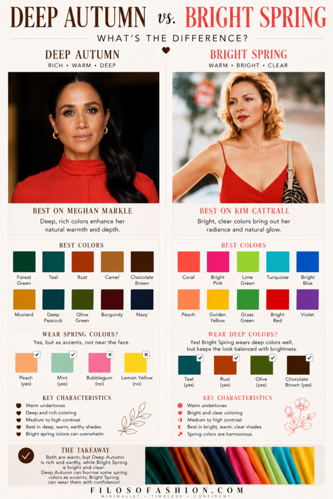 deep autumn vs bright spring