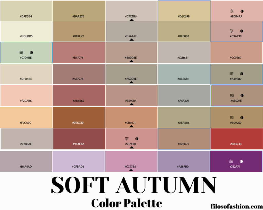 soft autumn color palette