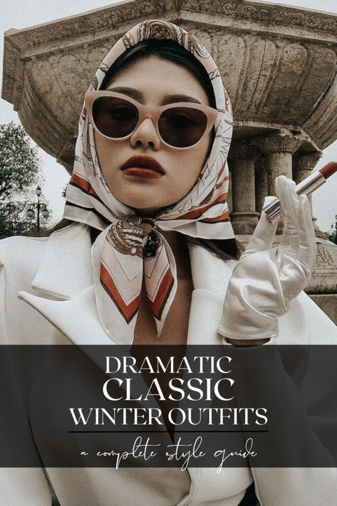 dramatic classic winter outfits