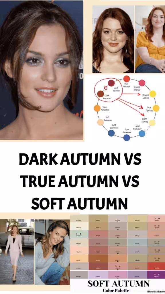 dark autumn vs true autumn vs soft autumn