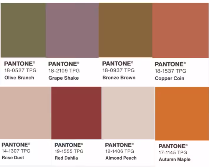 true autumn color palette